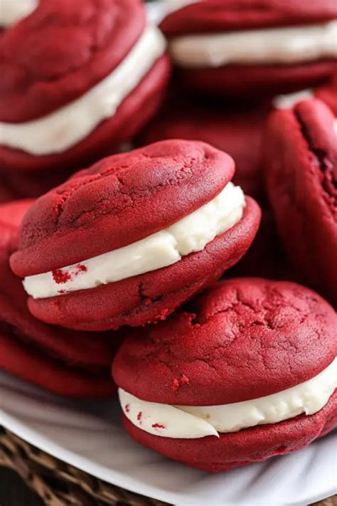 Red Velvet Whoopie Pies - That Oven Feelin