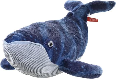 Wild Republic Blue Whale Plush, Stuffed Animal, Plush Toy, Gifts for Kids, Cuddlekins 20 Inches