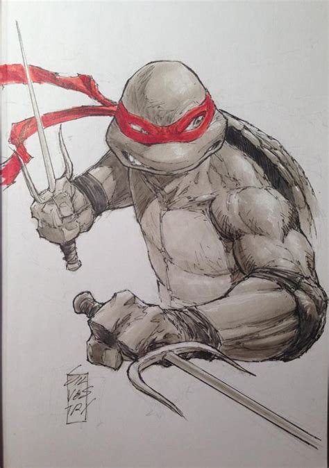 Teenage Mutant Ninja Turutles - Raphael sketch by Marc Silvestri ...