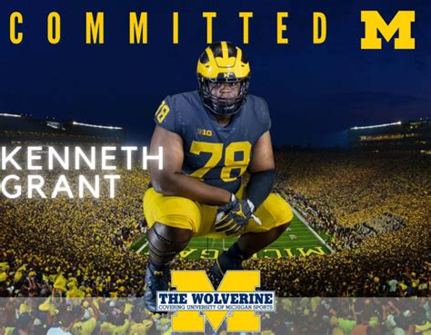 Michigan Wolverines Football: Analyzing Mammoth DT Kenneth Grant's Commitment To Michigan Over ...