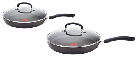 T-fal Ultimate Hard Anodized 10, 12-Inch Titanium Nonstick Fry Pans with Lids | eBay