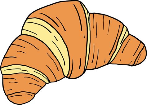 doodle freehand sketch drawing of croissant bread. 10996478 PNG