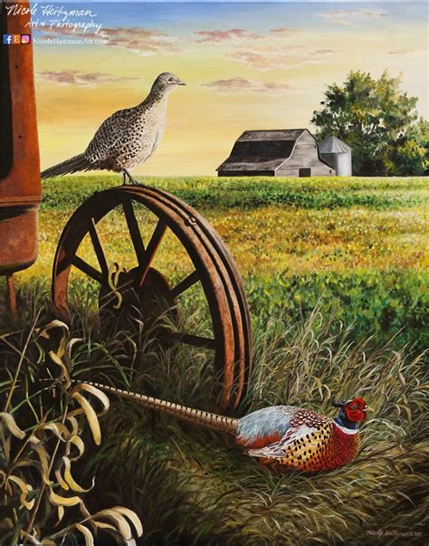 On the lookout Canvas print Pheasant Art Print Pheasant Painting ...