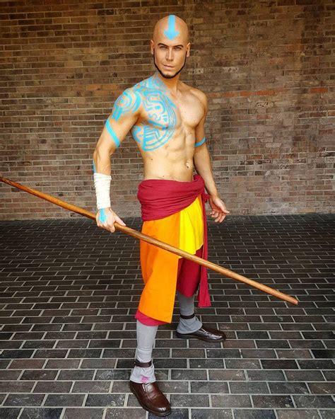 Avatar The Last Airbender Cosplay Aang - Costplayto