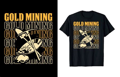 Vintage Gold Panning T-shirt Design Graphic by tee_expert · Creative ...