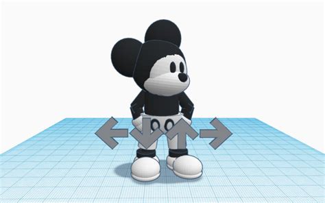 3D design Fnf Mickey Mouse | Tinkercad