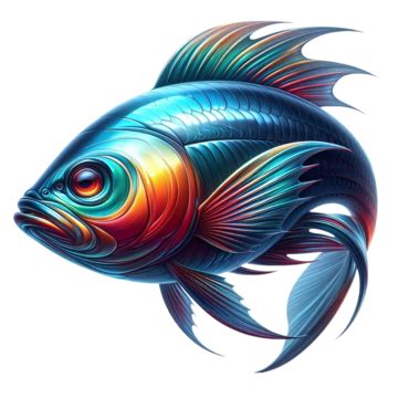 A Colorful Fish With Radiant Fins, Creating A Stunning Visual Contrast That Highlights Its ...