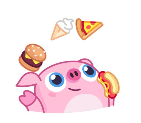 NICK WALLOW PIG - Telegram animated stickers on Behance in 2021 | Animation, Cute gif, Stickers