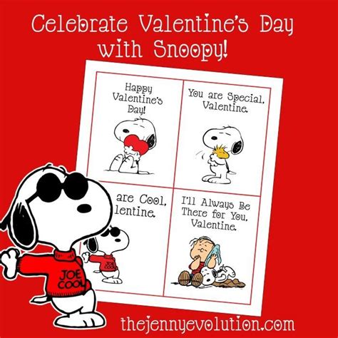 Peanuts Valentine FREE Printable Cards Featuring Snoopy | Snoopy, Free ...