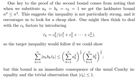 recreational mathematics - Help understanding proof of generalization of Cauchy-Schwarz ...