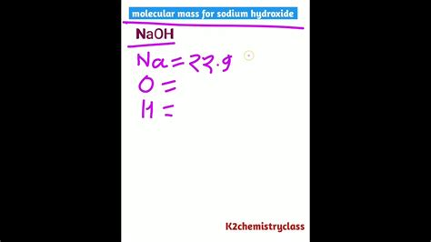 Sodium Hydroxide Molecular Structure Naoh