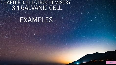 3.1 Galvanic Cell - Examples - YouTube