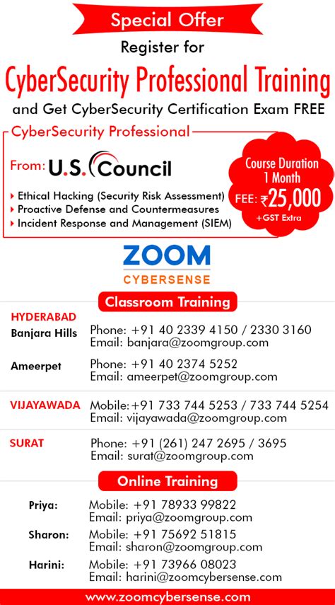 Zoom Offer Cybersecurity Training, Cyber Security Training ...