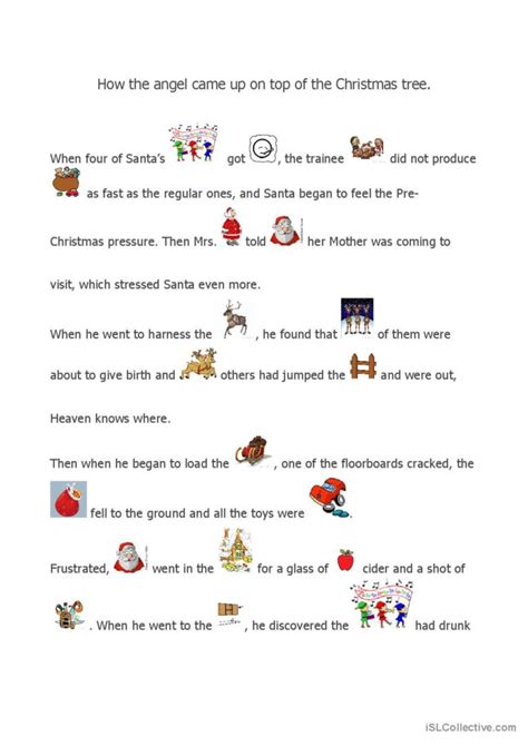 A Christmas story pictur…: English ESL worksheets pdf & doc