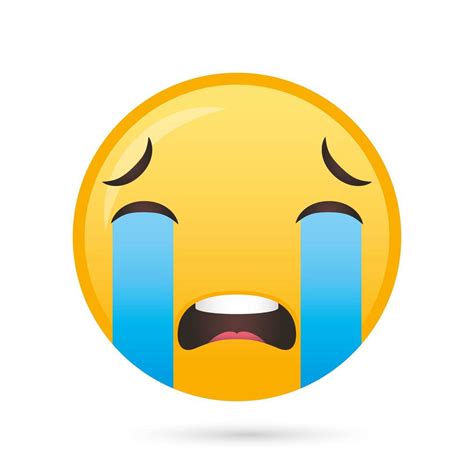 emoji face crying funny character 1839494 Vector Art at Vecteezy