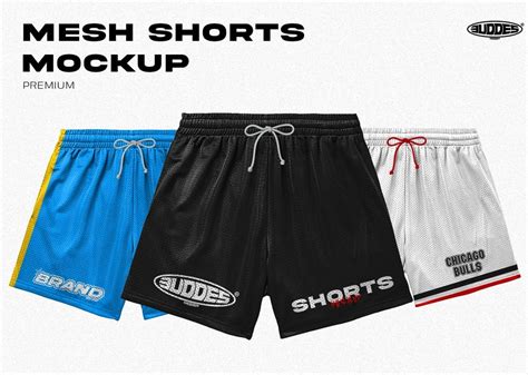 Mesh Shorts Mockup - 3uddes