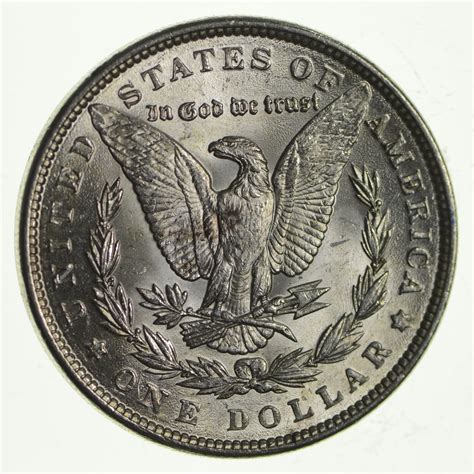 Unc Uncirculated 1889 Morgan Silver Dollar - $1.00 Mint State MS BU | Property Room