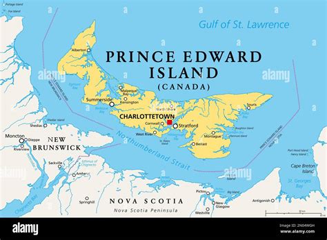 Map Of Prince Edward Island In Canada - Carina Vivienne