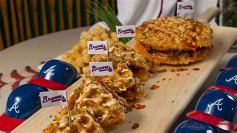 Braves' new stadium food gets bigger than ever | Food, Football food, Tater tot waffle