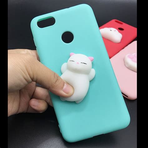 Squishy Cat Soft Phone Case for Huawei P9 lite mini Cute Case for Huawei Y6 Pro 2017 Candy TPU ...