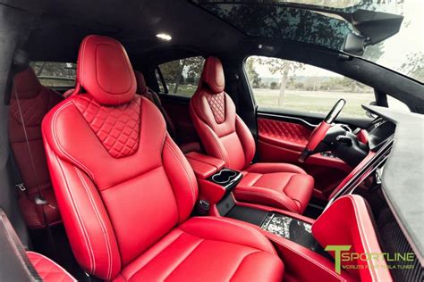 This custom Tesla Model X with Bentley red interior can be yours for $180,000 - Luxurylaunches