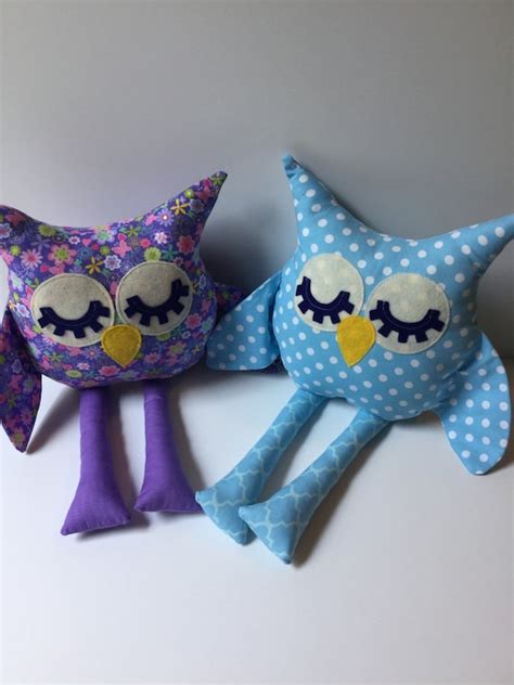 Stuffed toy owl by TheNanimalShop on Etsy