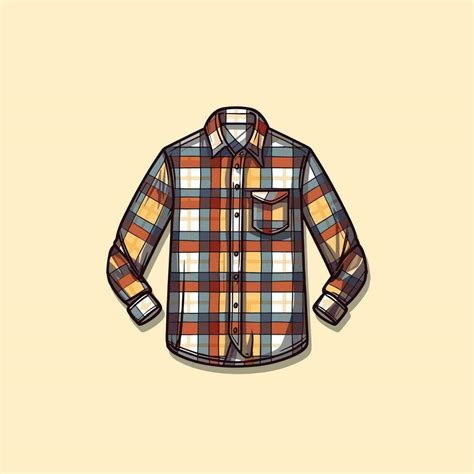 flannel shirt vector clip art illustration 28230219 Vector Art at Vecteezy