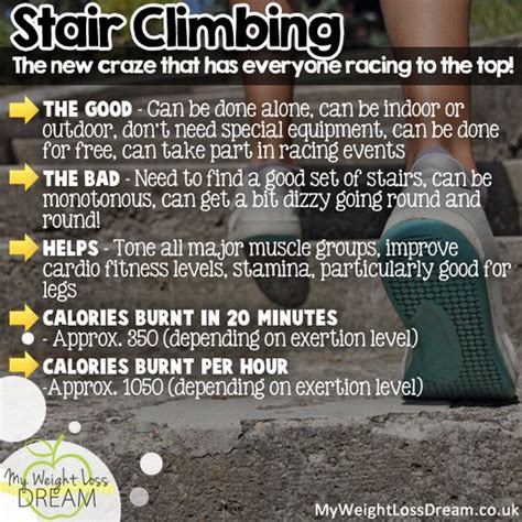 Go for stair climbing exercises to help you lose weight. #weightloss #weightlosstips | Weight ...