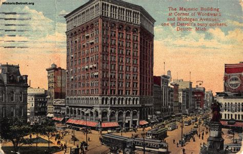 HistoricDetroit.org on Twitter: "On this date 57 years ago, the Majestic Building closed in # ...