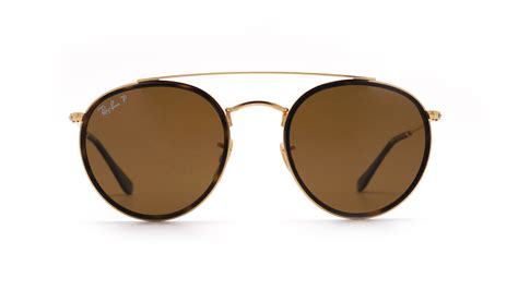 Ray-Ban Round Double Bridge Gold RB3647N 001/57 51-22 Polarized | Visiofactory