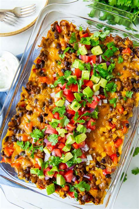 Easy Taco Casserole - Kristine's Kitchen | Easy taco casserole, Beef casserole recipes, Mexican ...