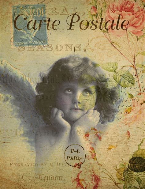 Vintage Postcard Beautiful Child Free Stock Photo - Public Domain Pictures