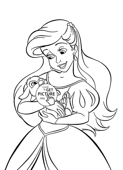 22+ Free Printable Disney Princess Ariel Coloring Pages | Free Wallpaper