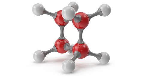 Cyclobutane molecular model - TurboSquid 1280077