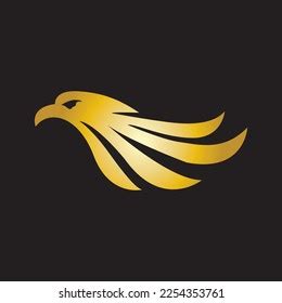 Illustration Gold Eagle Logo Stock Vector (Royalty Free) 2254353761 ...