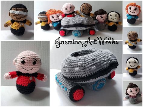 Star Trek Starship and Crew Crochet Pattern – Jasmine Art Works