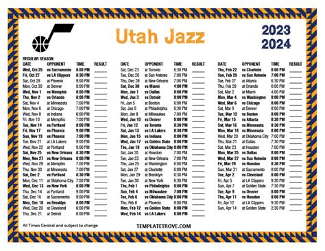 Utah Schedule 2024 - Lois Sianna