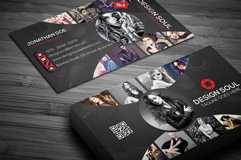 15 modèles de cartes de visite PSD pour les photographe - Template.pro