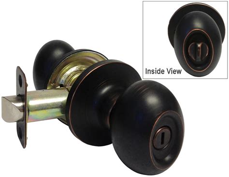 Oil Rubbed bronze Privacy Bedroom Bathroom Oval egg shape Locks