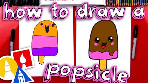 How To Draw A Cartoon Popsicle | Art for kids hub, Art drawings for kids, Kids art projects