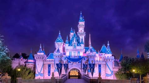 Download Lavender Cinderella Castle Walt Disney Zoom Background | Wallpapers.com