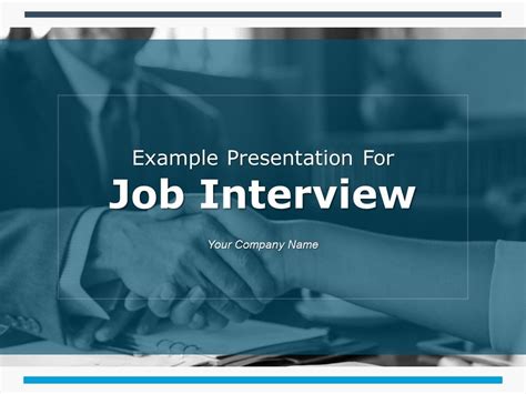 Example Presentation For Job Interview PowerPoint Presentation Slides ...