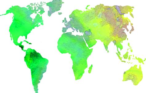 Picture Of Diagram World - Transparent Background High Resolution World Map Clipart - Full Size ...