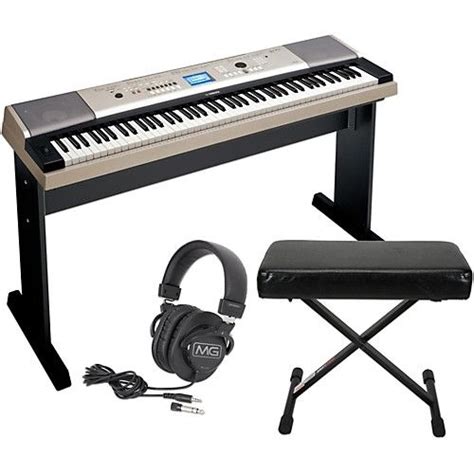 Yamaha YPG535 88Key Portable Grand Piano Keyboard with Bench and Headphones | Yamaha keyboard ...