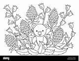 Bears With Flowers Coloring Pages sketch template