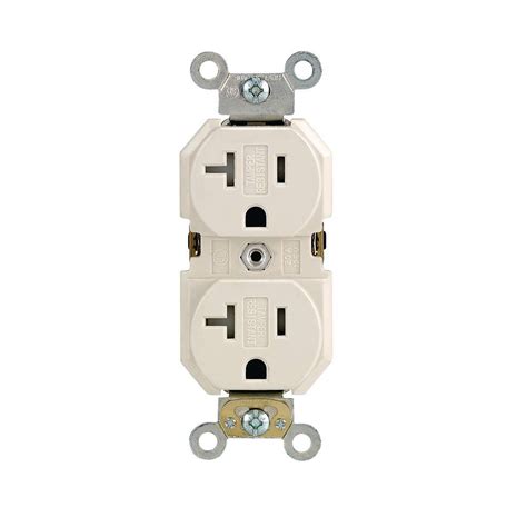 Leviton 20 Amp 125-Volt Duplex Self-Test GFCI Outlet, White-R12-GFNT2 ...