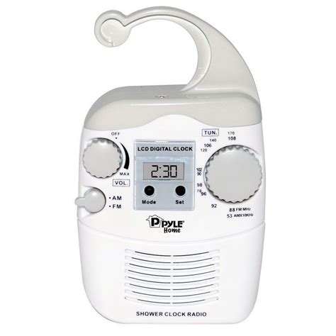 NEW Pyle PSR6 Shower Radio Digital Waterproof Hanging Shower AM/FM ...