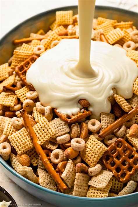 Sweet Chex Mix Recipe (White Trash Snack Mix) - No Spoon Necessary