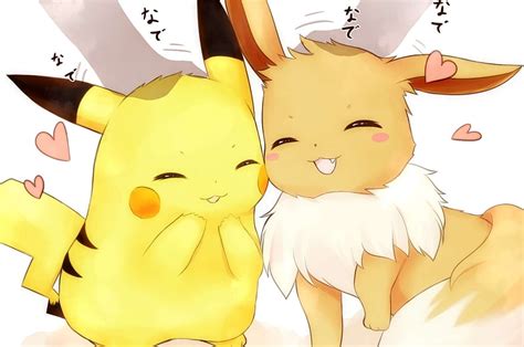 Cute Pokemon For Chromebook, Eevee and Pikachu HD wallpaper | Pxfuel