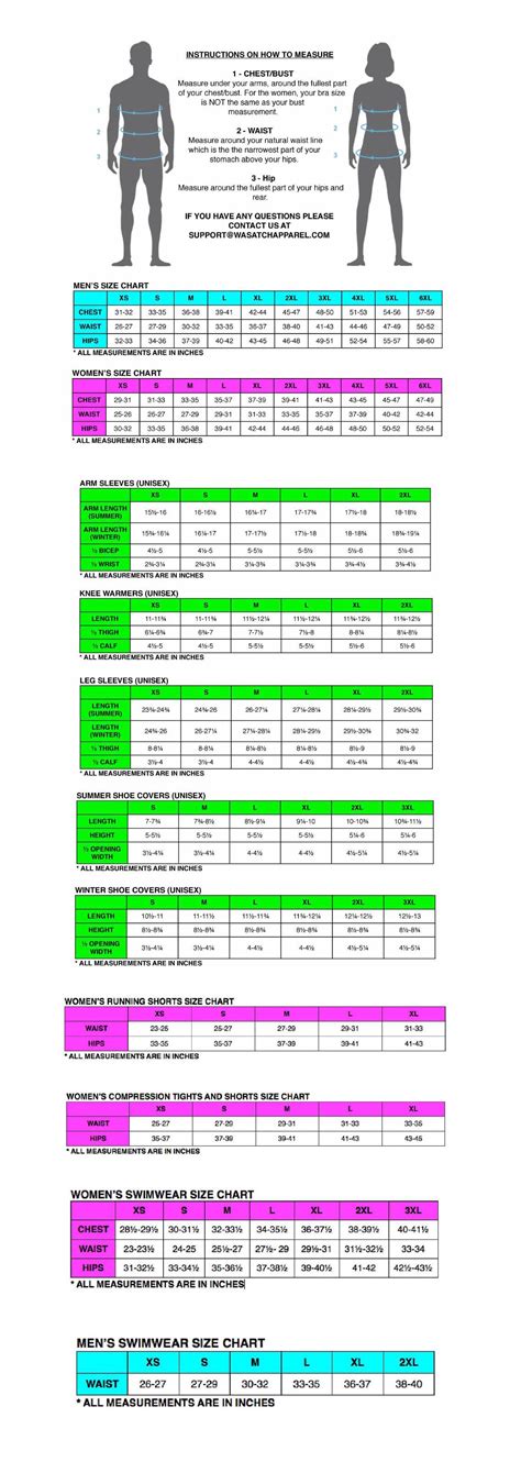 Size Charts